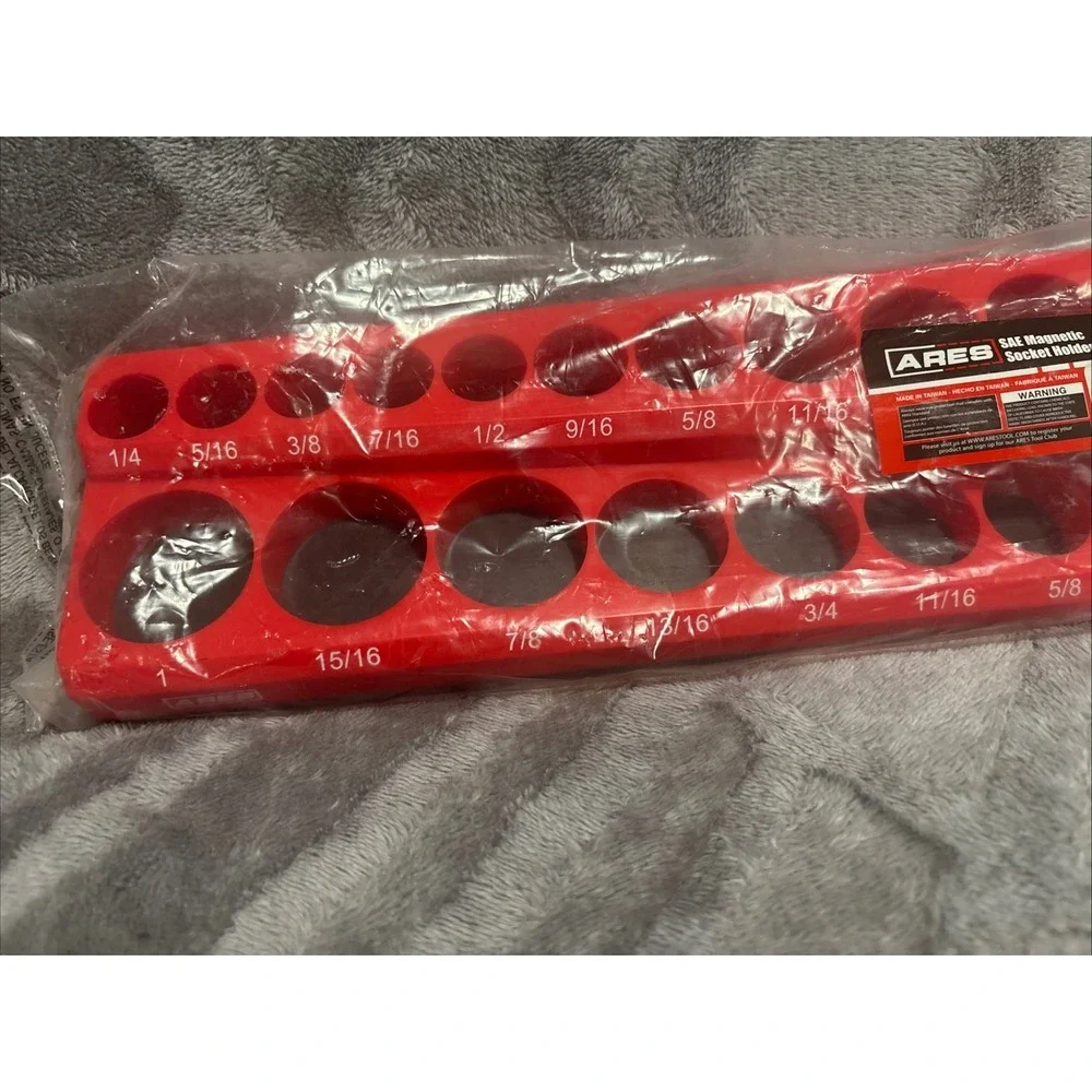 ARES 70234 | 26-Piece 3/8-Inch SAE Magnetic Socket Organizer |‎ Holds 26 Sockets
